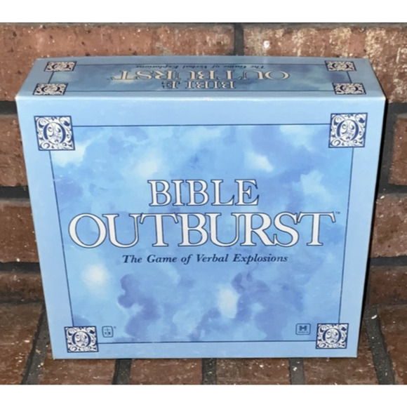 Bible Outburst Verbal Explosions Board Game Complete Hersch 1989 - Picture 1 of 5